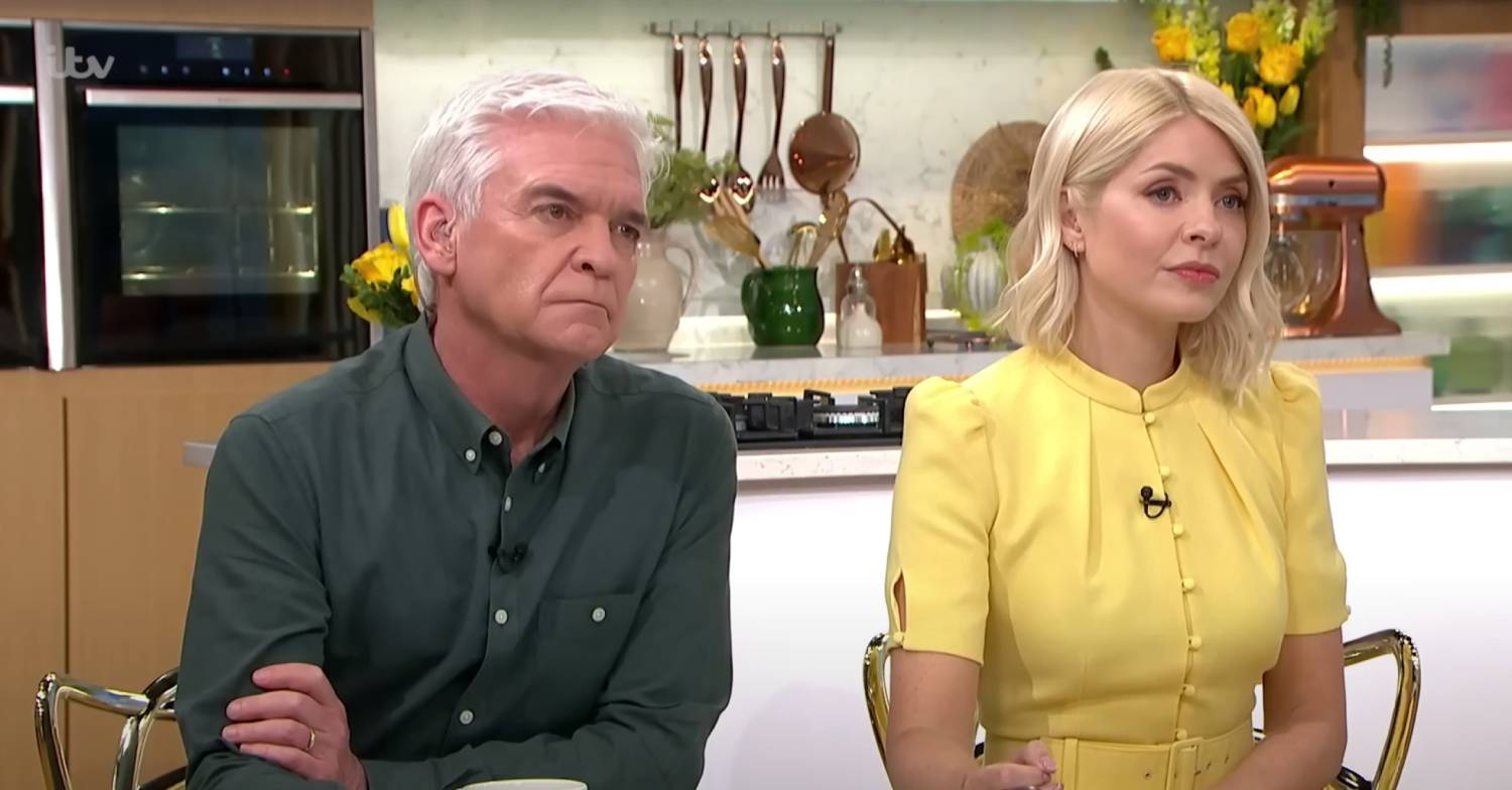 Phillip Schofield and Holly Willoughby listen on This Morning