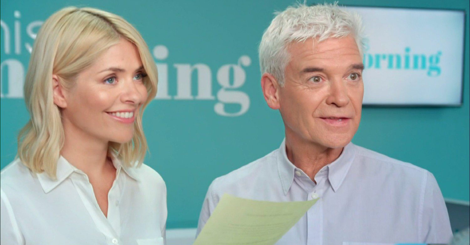 Holly Willoughby and Phillip Schofield in the This Morning credits 