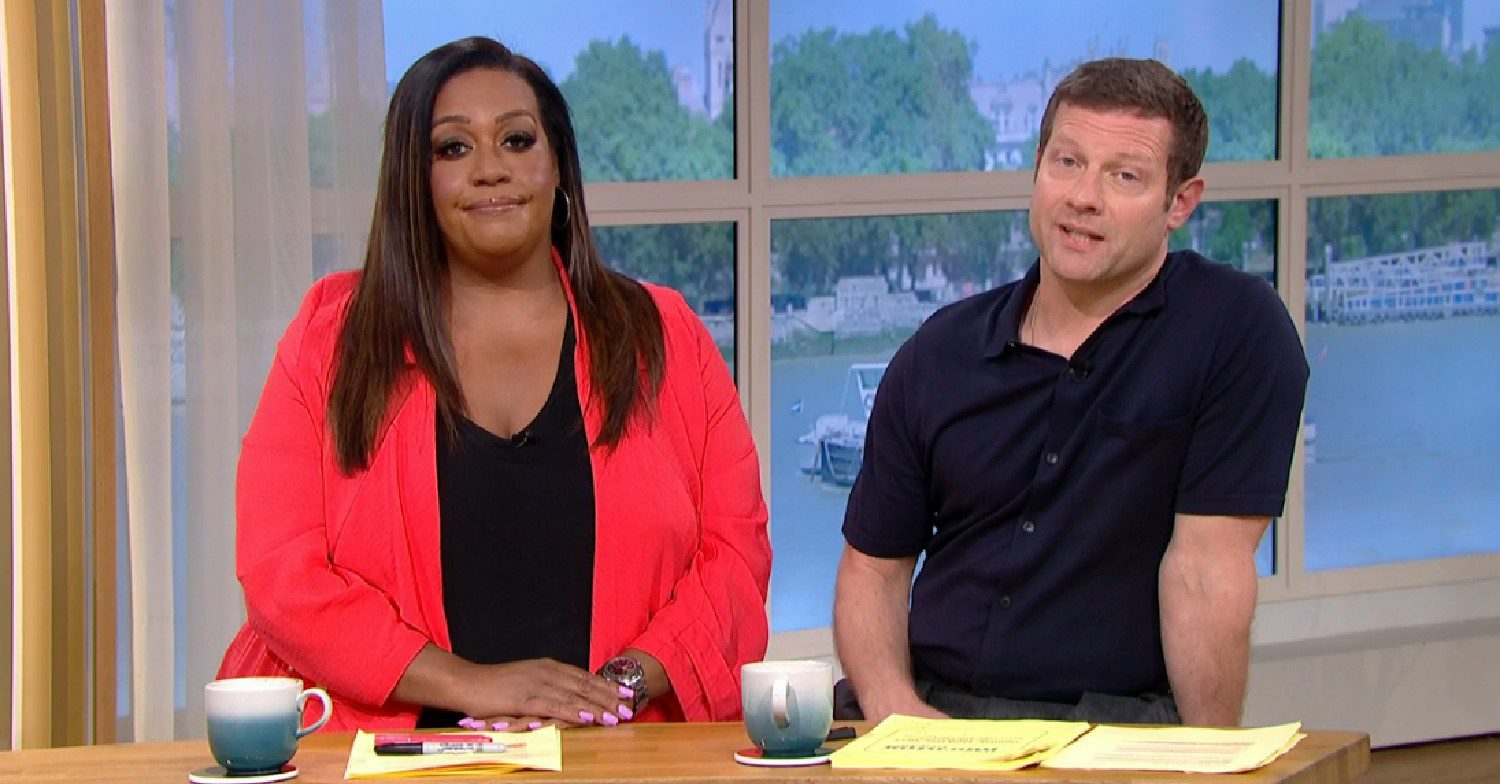 Alison Hammond and Dermot O'Leary speaking on This Morning