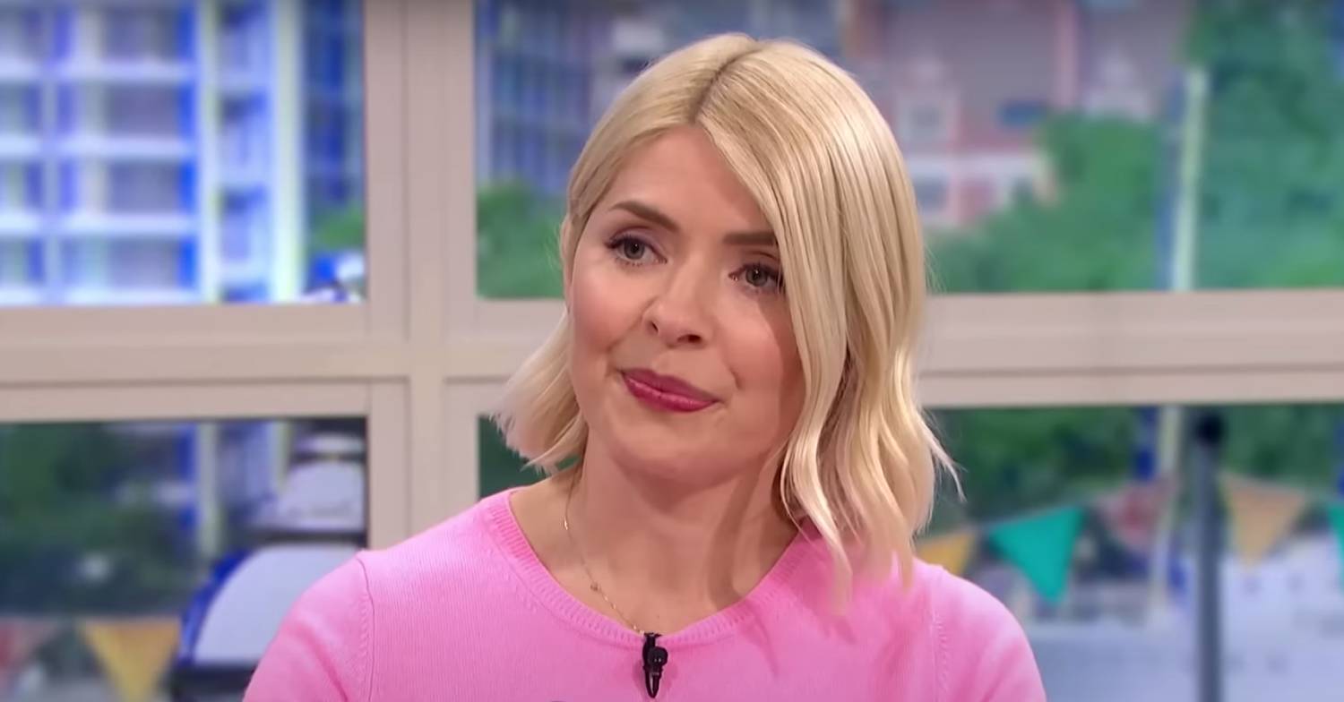 Holly Willoughby listens on This Morning