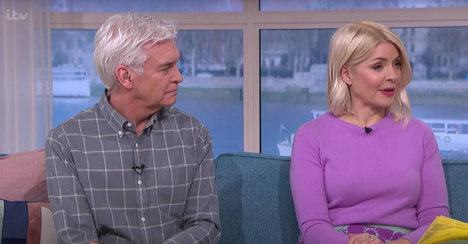 Phillip Schofield looks at Holly Willoughby