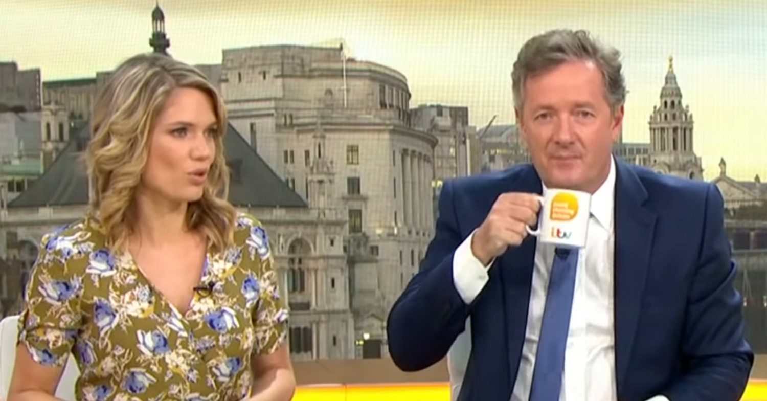Piers Morgan and Charlotte Hawkins on GMB