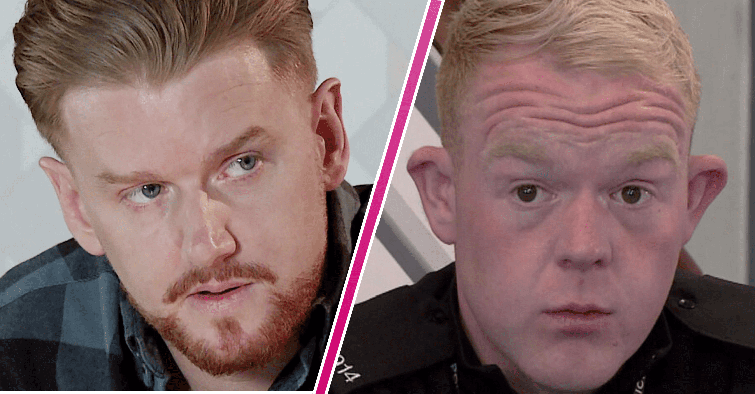 Composite image of Gary and Craig on Corrie; Gary looks angry, Craig is worried (Credit: ITV/Composite: ED!)