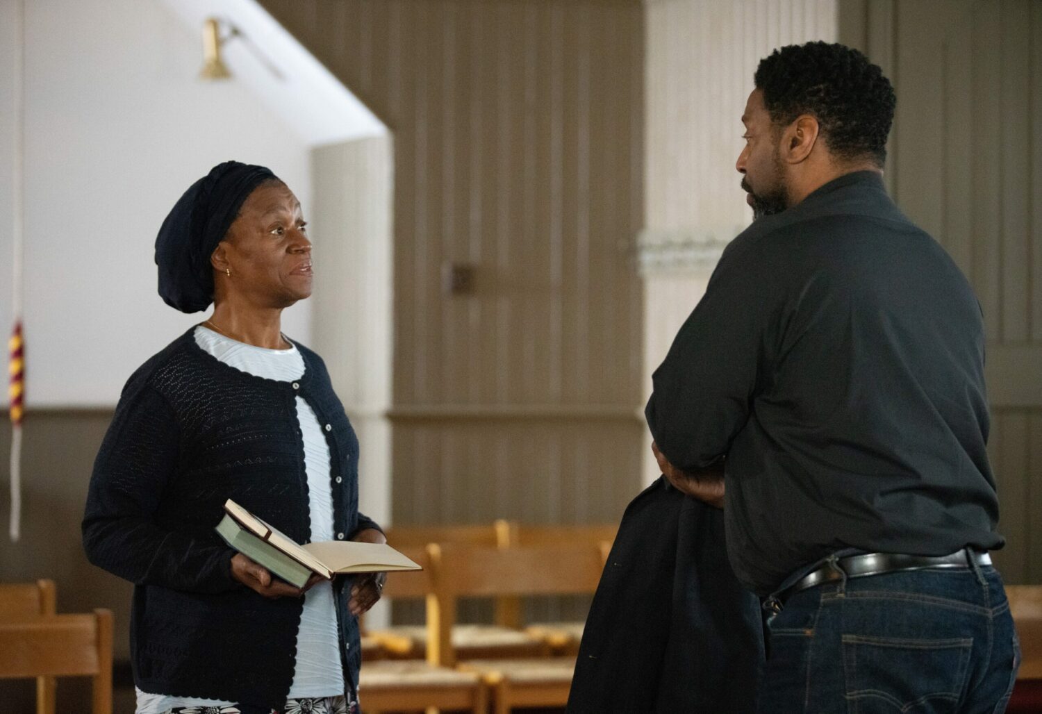 Claudette is giving Charles a hard time in Emmerdale