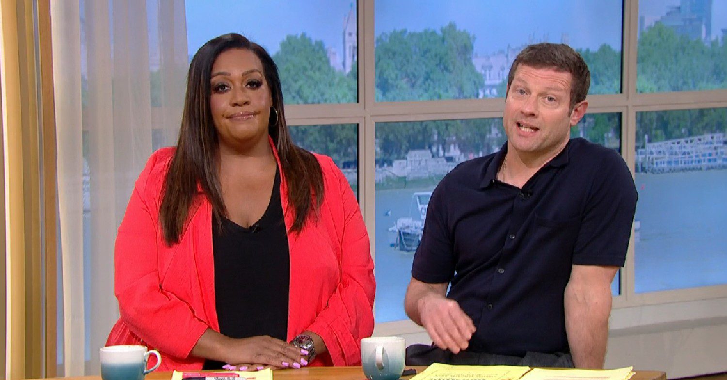 Alison Hammond and Dermot O'Leary speaking on This Morning