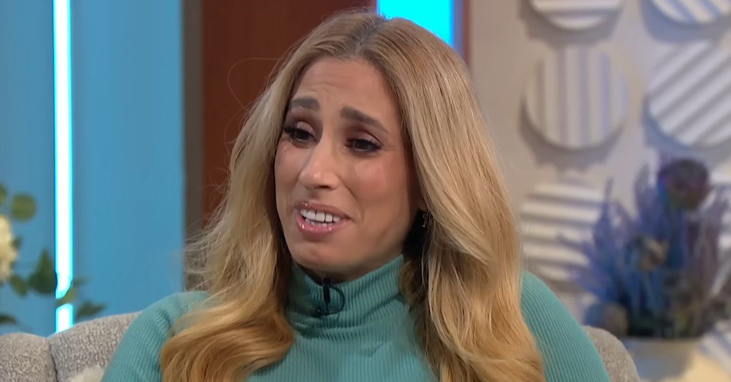 Stacey Solomon smiling on Lorraine