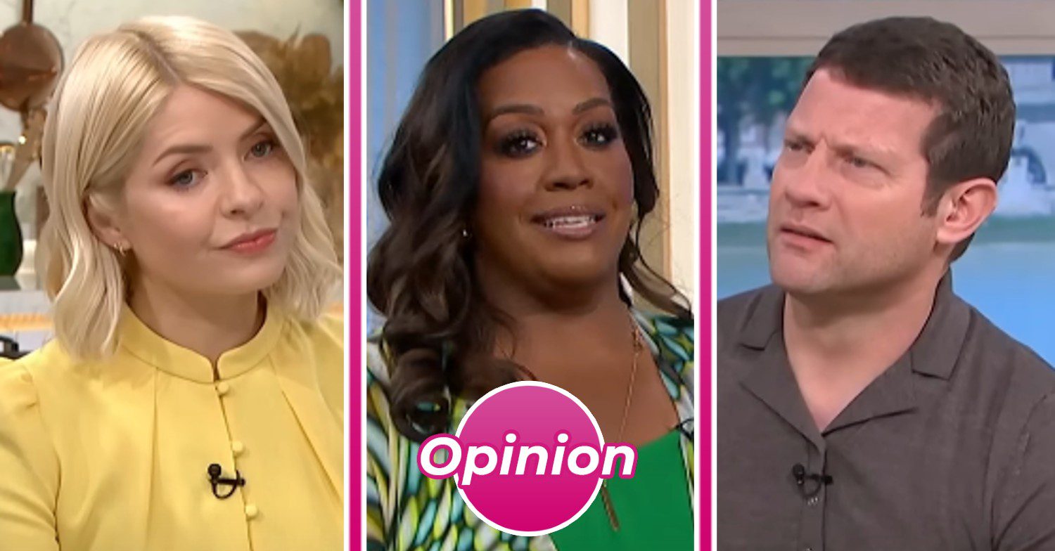 Holly Willoughby, Alison Hammond and Dermot O'Leary on This Morning with ED! opinion badge