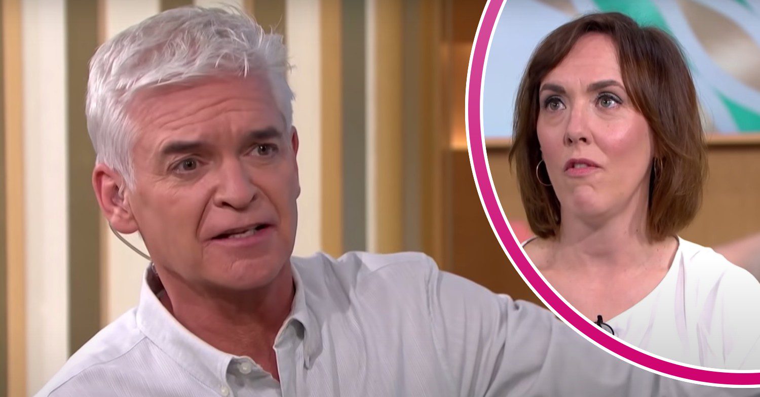 Phillip Schofield looks concerned on This Morning, talking head raises her eyes