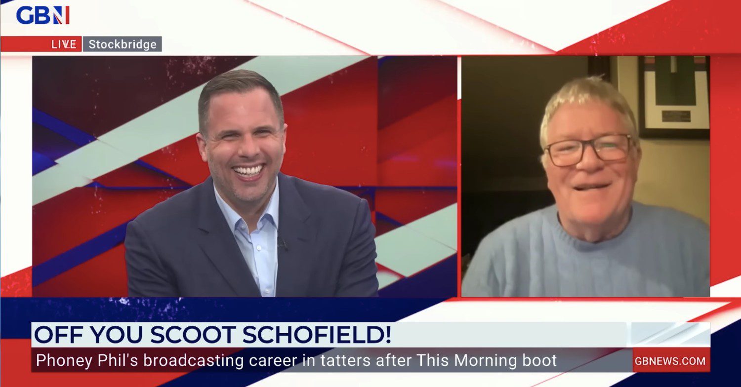 Dan Wootton speaking to Jim Davidson on GB News