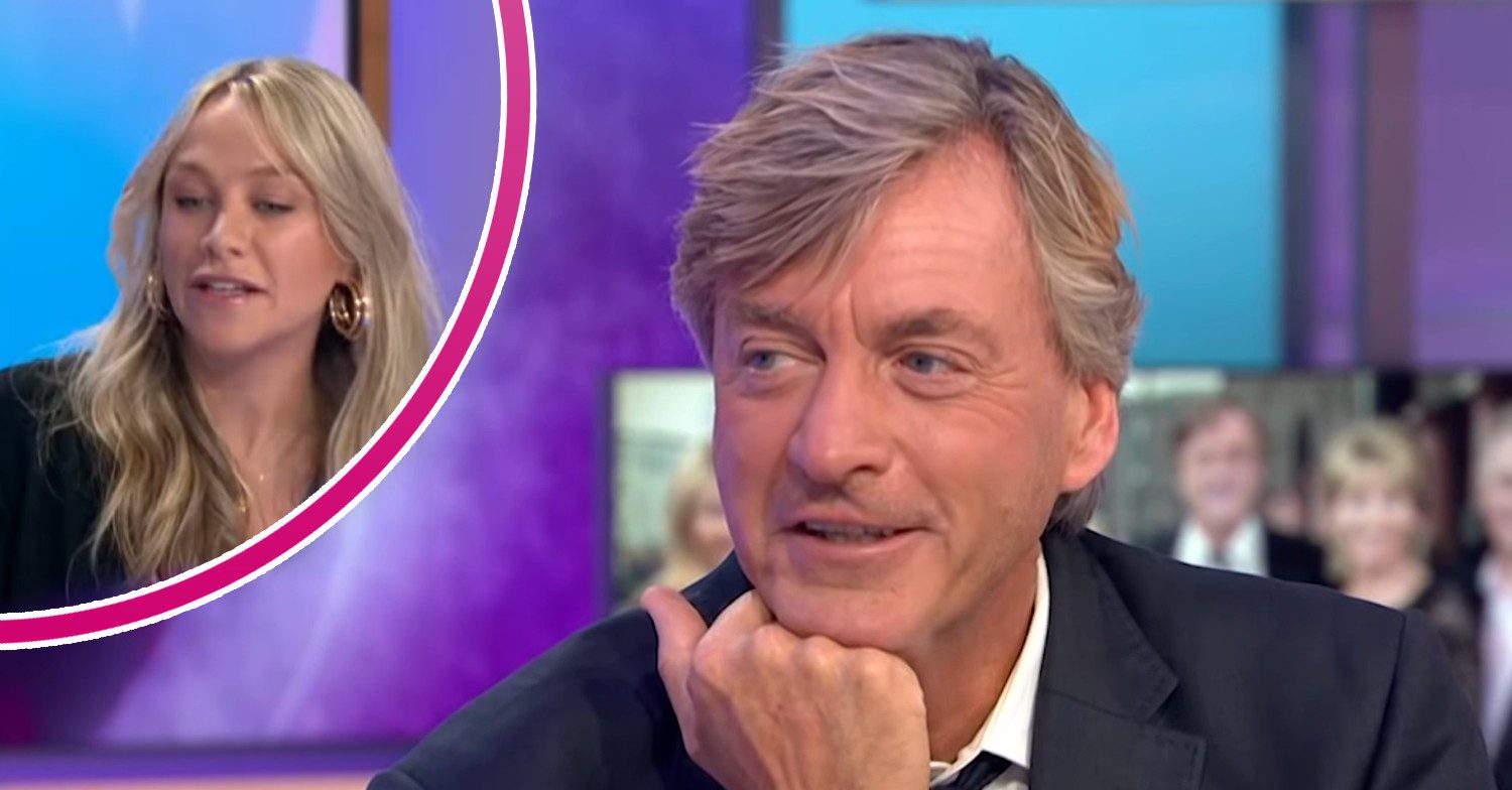 Richard Madeley smiling on GMB and daughter Chloe
