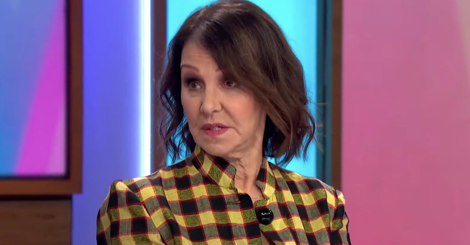 Arlene Phillips looking serious on Loose Women 