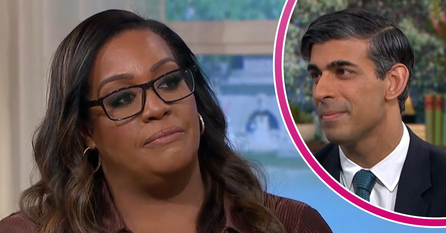 Alison Hammond on This Morning / Rishi Sunak