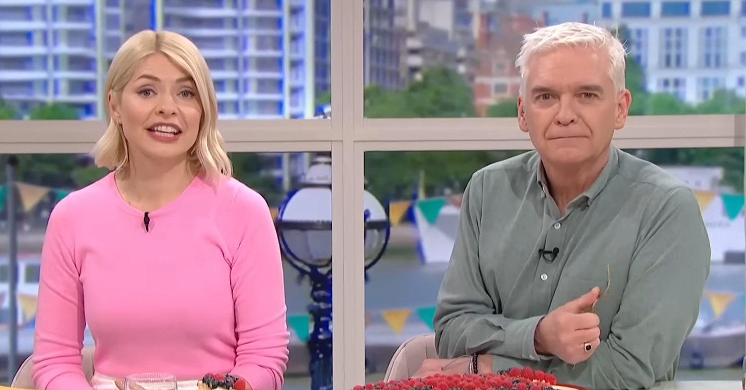 Holly Willoughby and Phillip Schofield frown on This Morning
