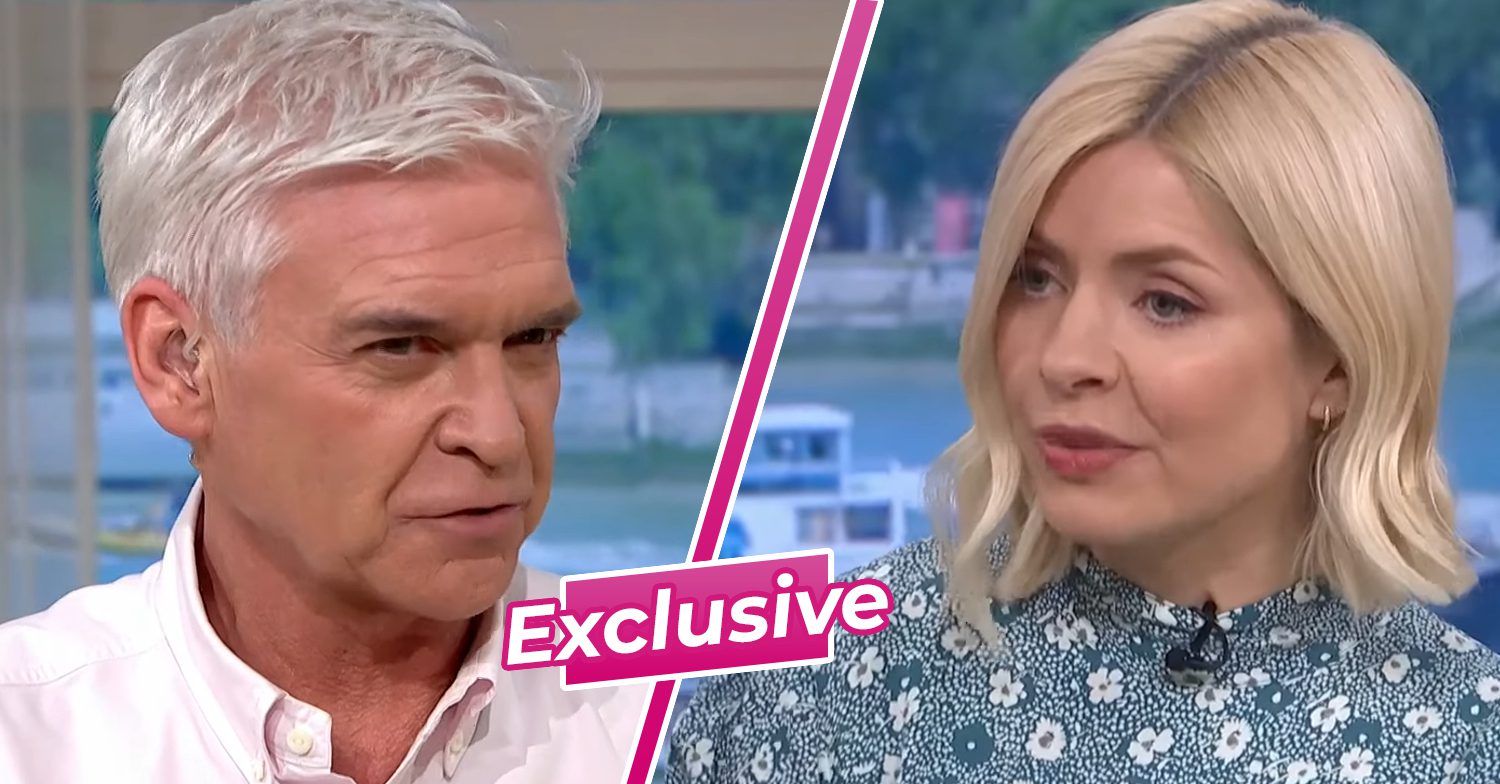 Holly Willoughby and Phillip Schofield frown on This Morning