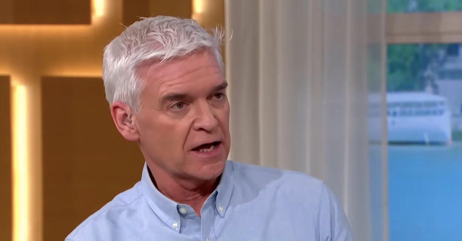 Phillip Schofield looking shocked on This Morning