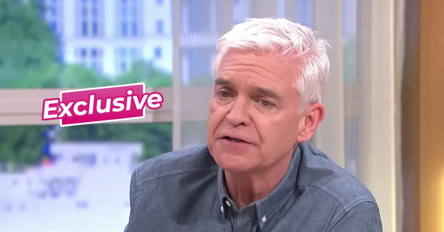 Phillip Schofield looking worried on This Morning