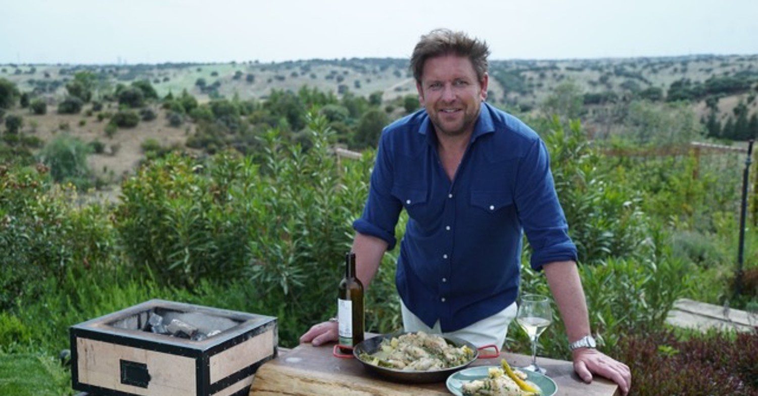 James Martin posing for his new show