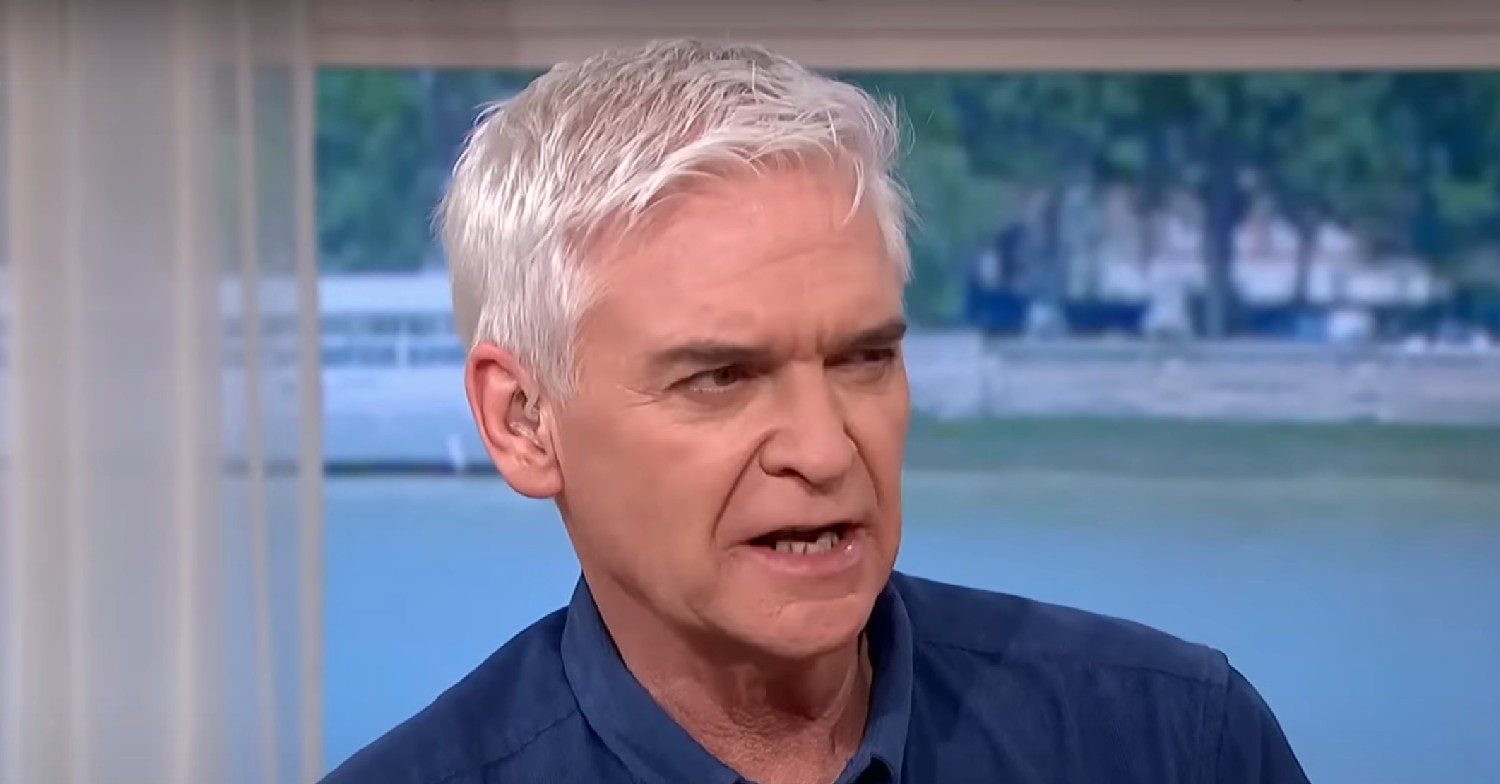 Phillip Schofield looking angry on This Morning