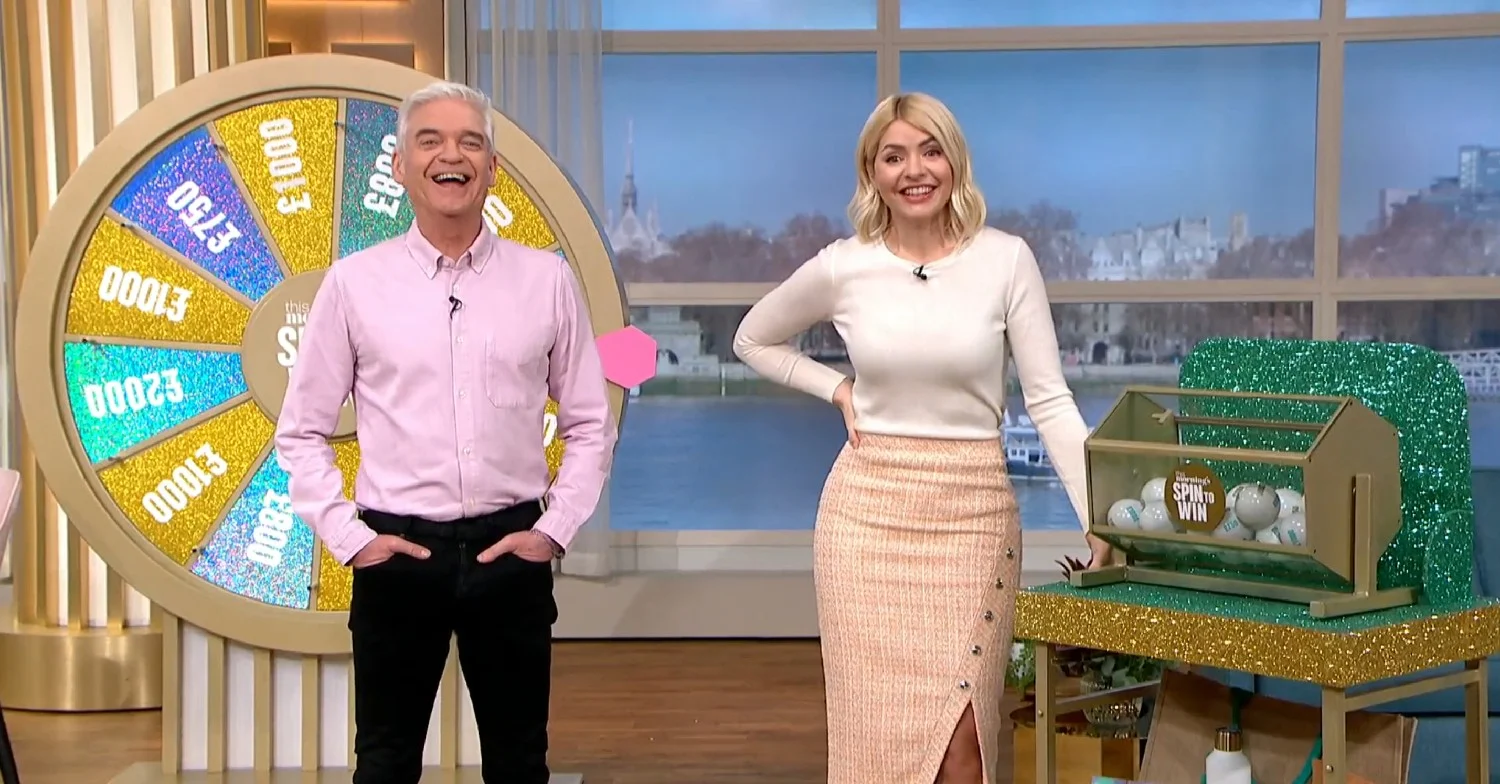 Phillip Schofield and Holly Willoughby laughing