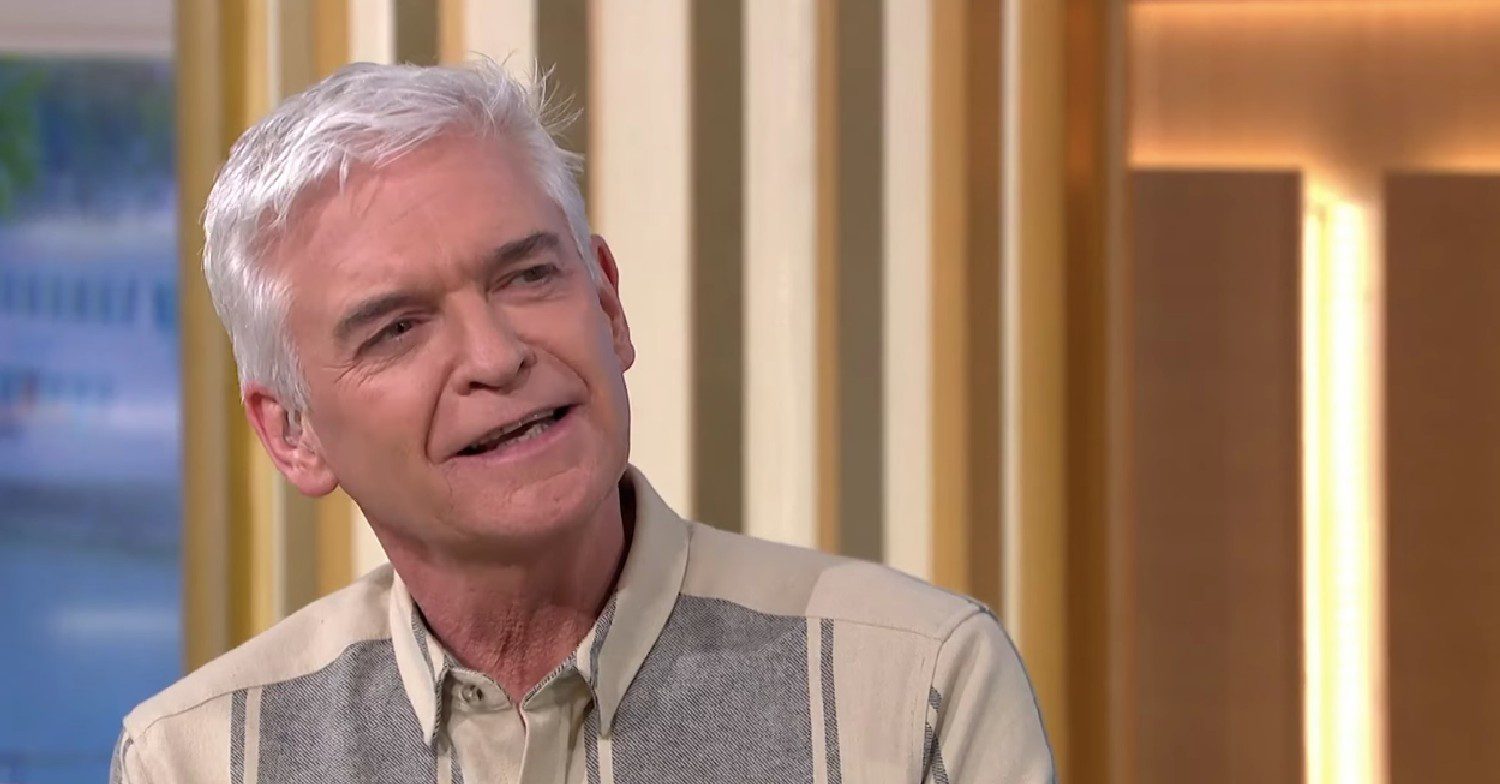 Phillip Schofield looking confused on This Morning