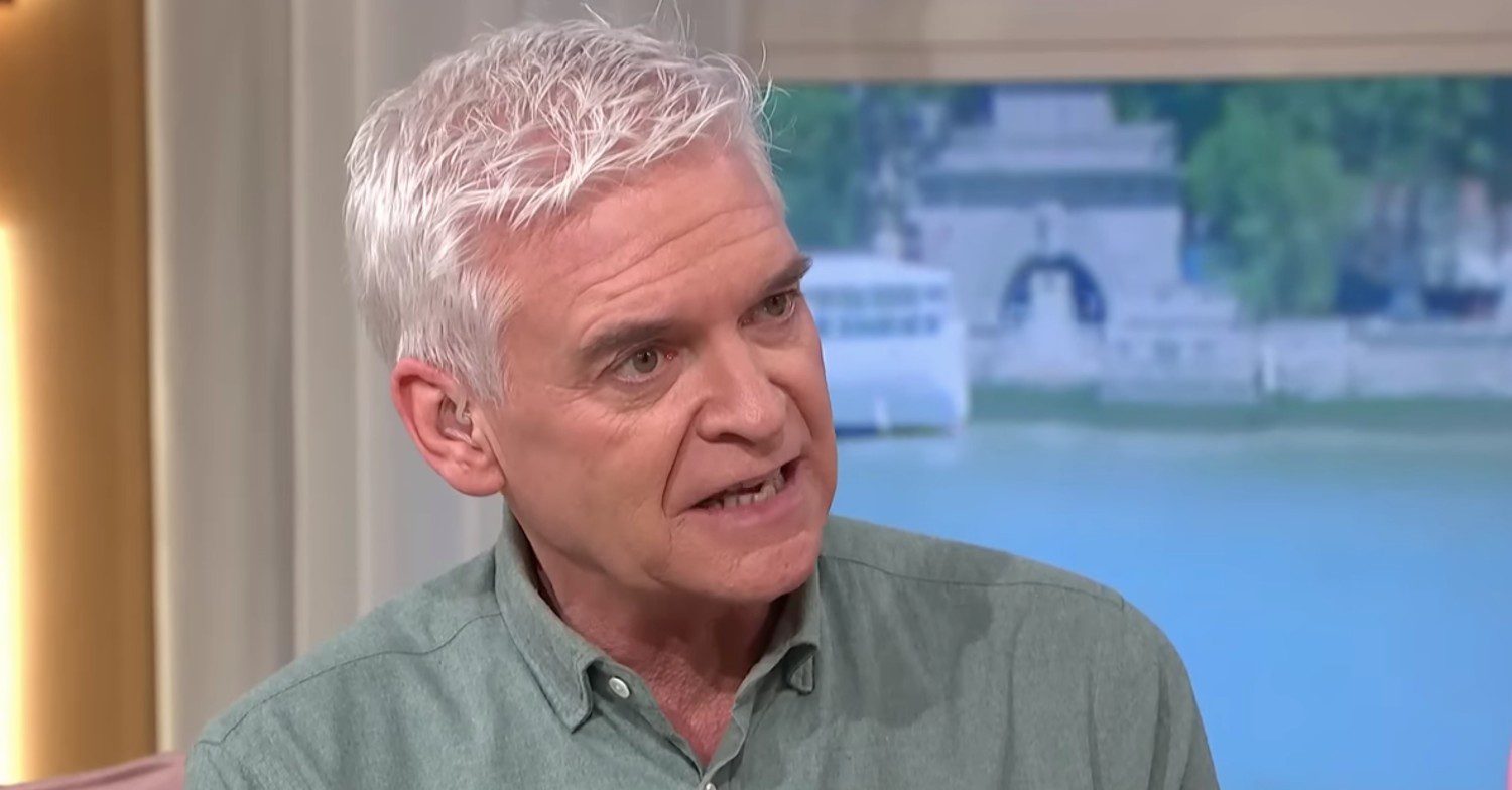 Phillip Schofield looking stern 