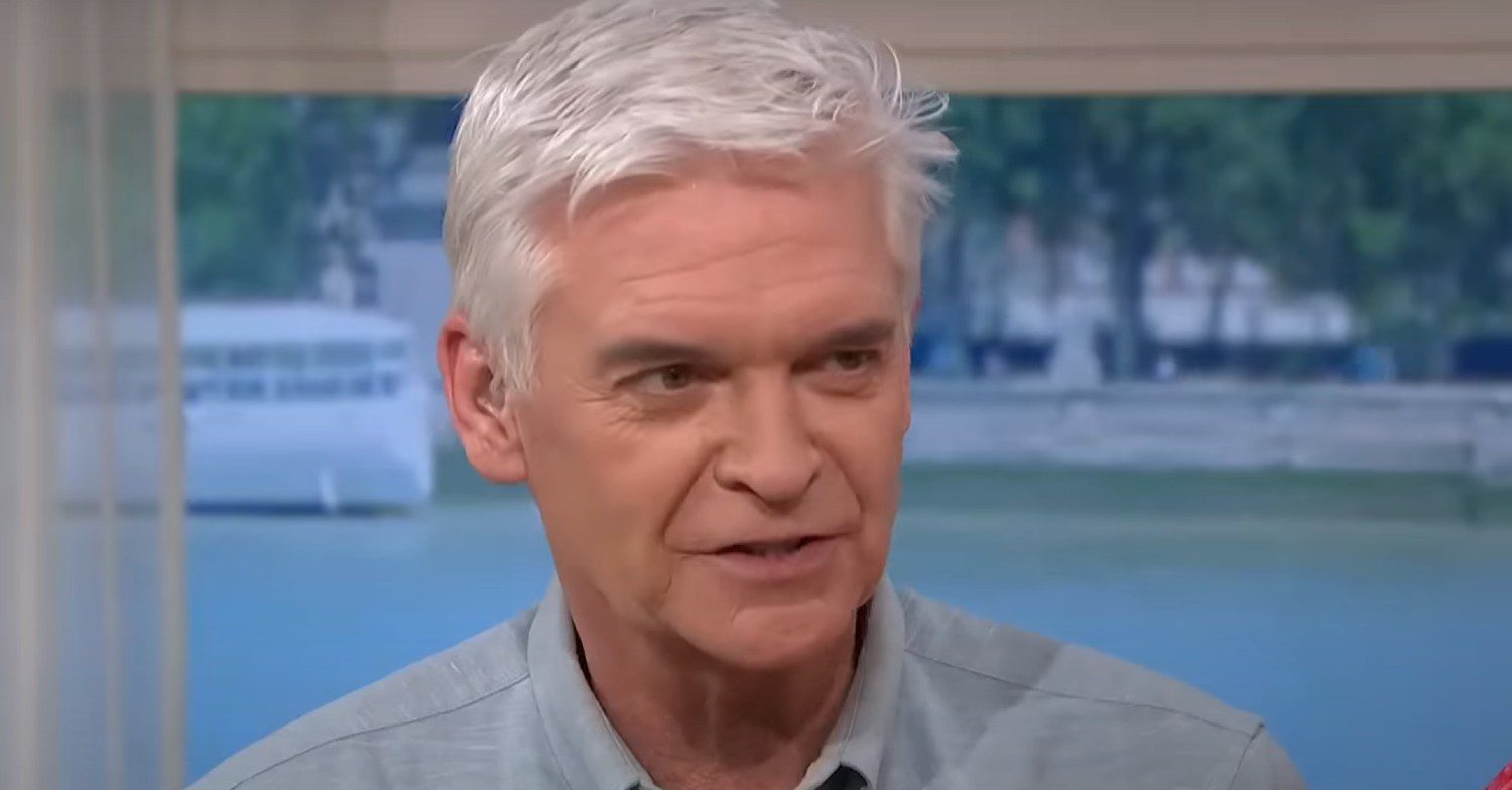 Phillip Schofield smirking on This Morning 