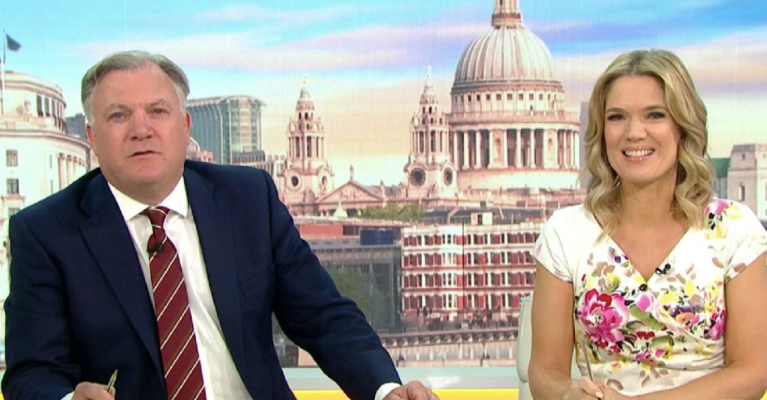 Ed Balls and Charlotte Hawkins on GMB today