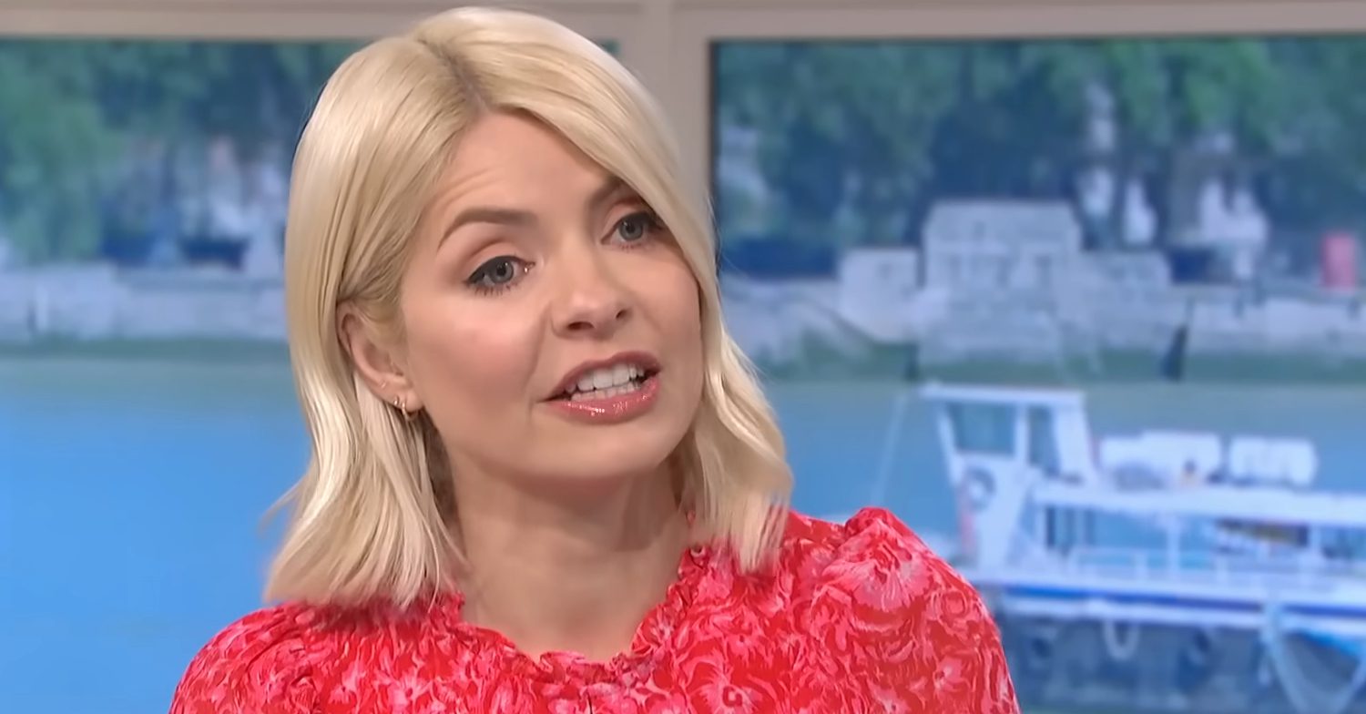Holly Willoughby frowns on This Morning