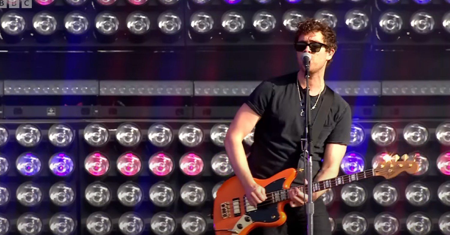 Mike Kerr of Royal Blood at Big Weekend