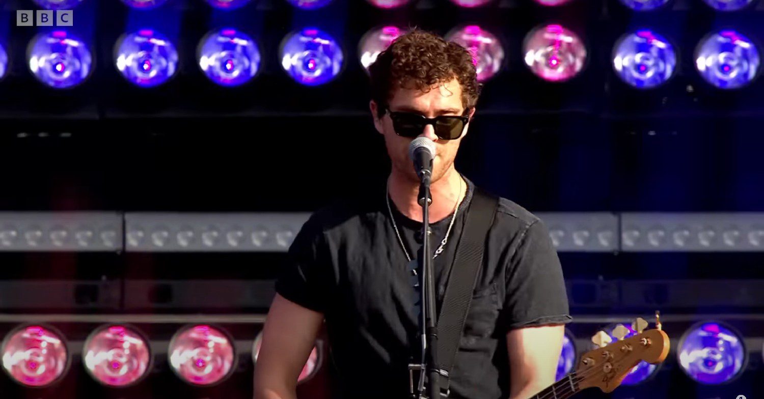 Mike Kerr of Royal Blood at the Big Weekend 