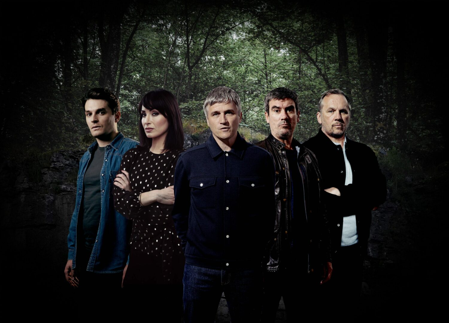 Suspects in Caleb's ravine plunge - Nicky, Leyla, Caleb, Cain, and Will