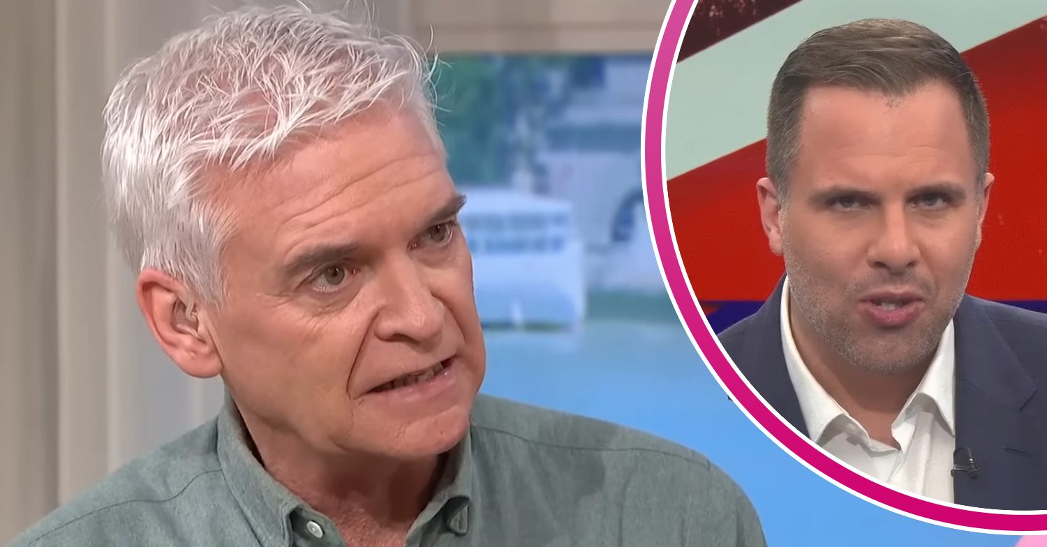 Phillip Schofield frowns/Dan Wootton frowns