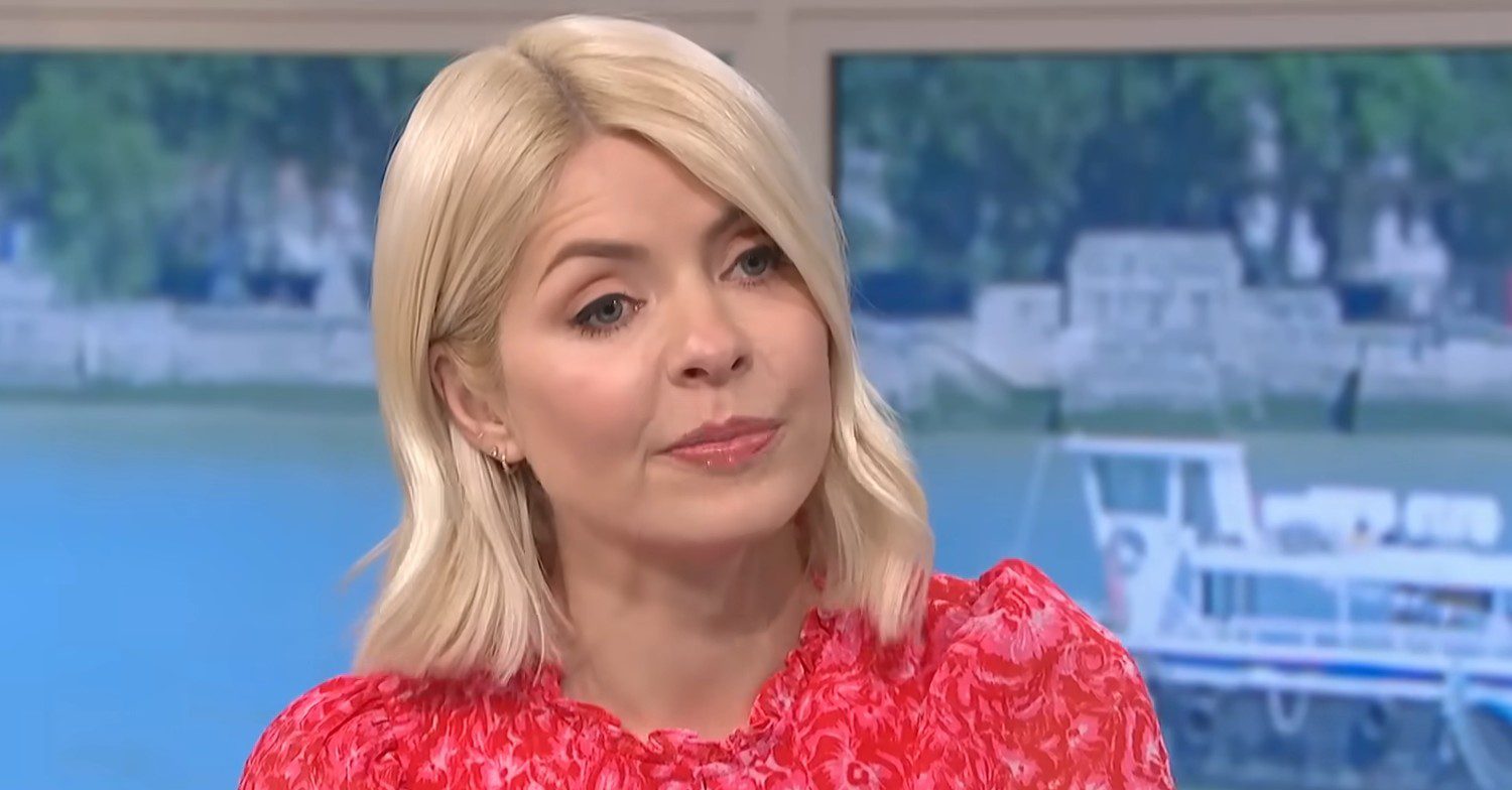 Holly Willoughby frowns on This Morning