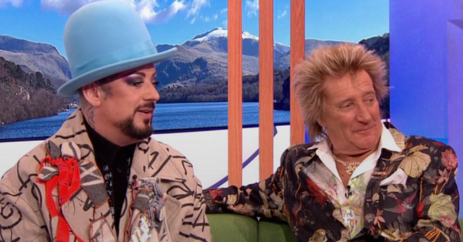 Boy George and Rod Stewart on The One Show