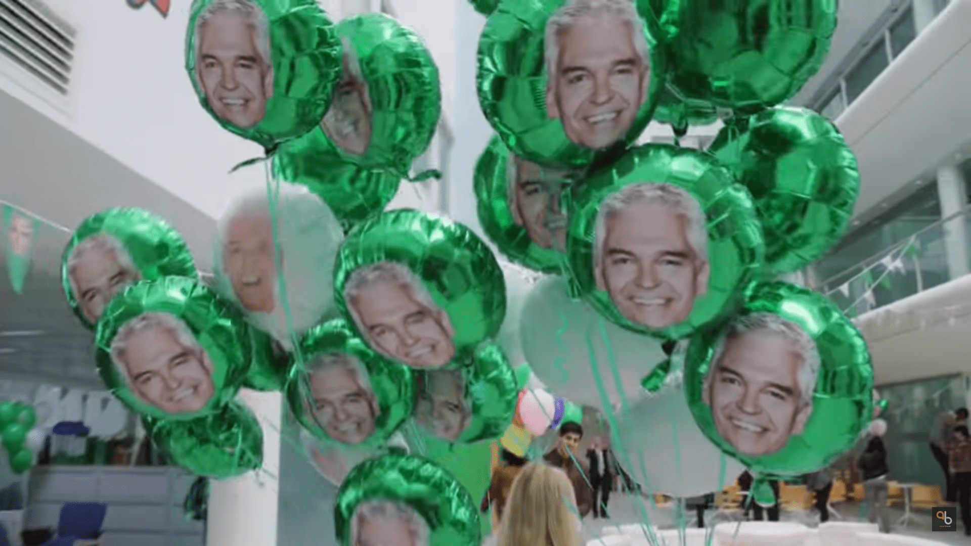 Phillip Schofield in balloons on We Buy Any Car