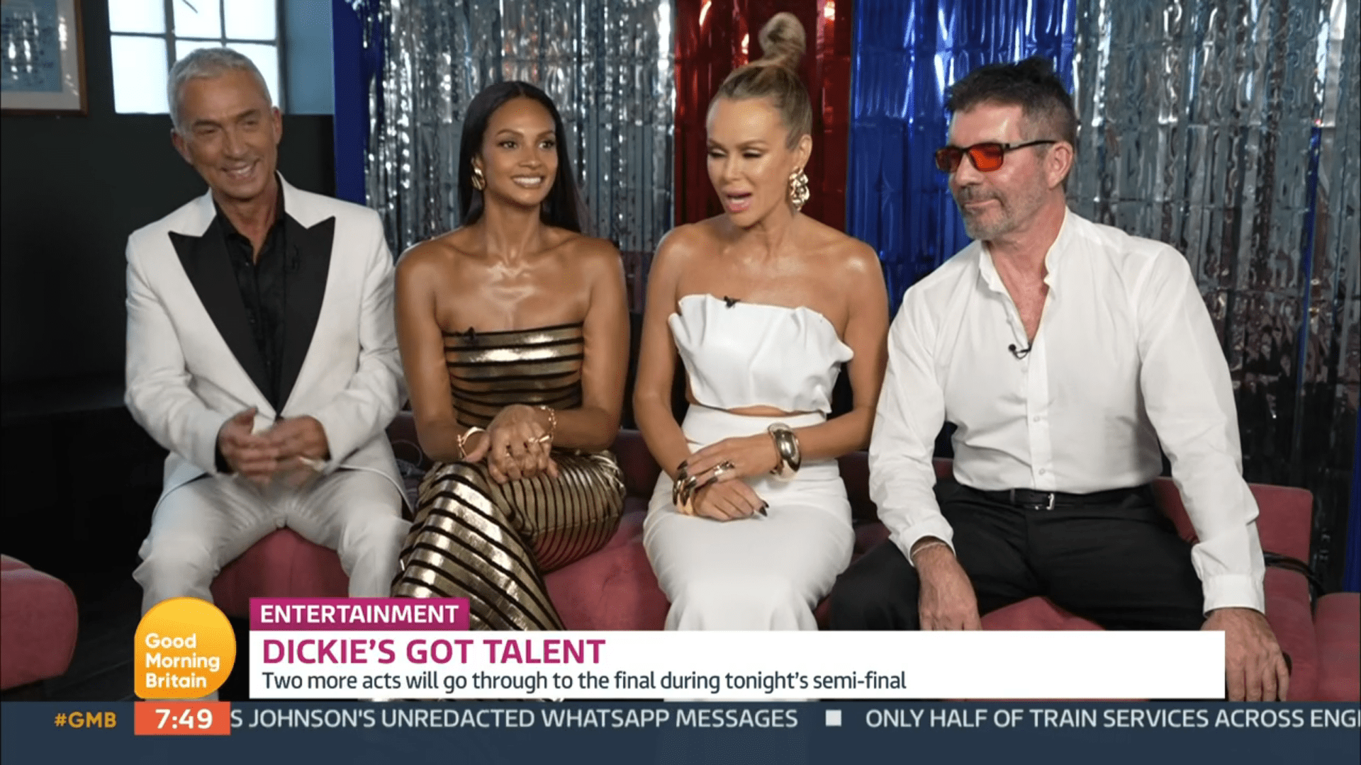 The BGT judges smile with each other
