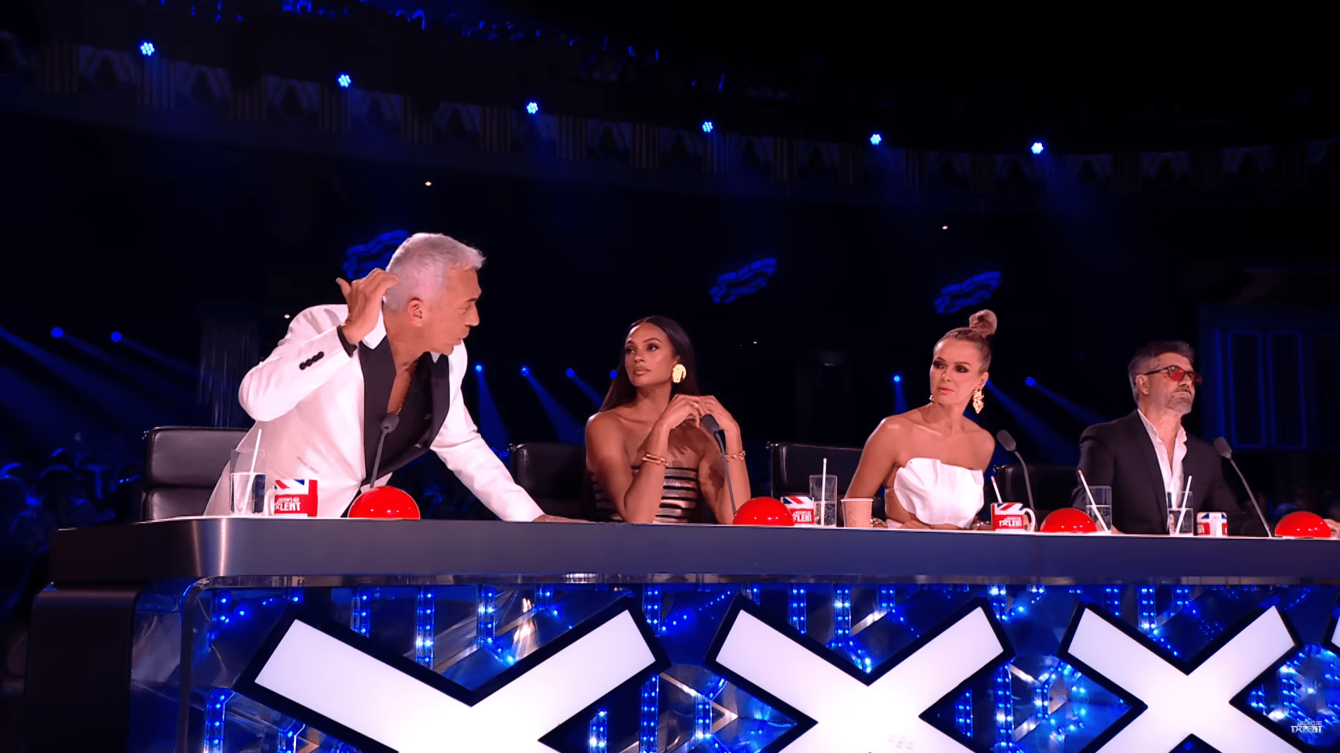 Alesha Dixon looks at Bruno on BGT
