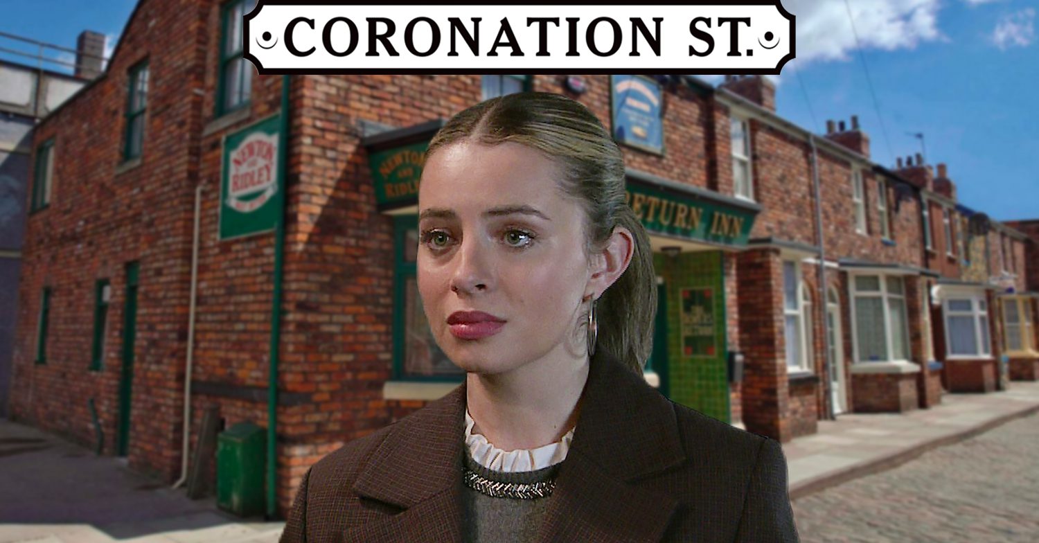 Coronation Street's Daisy, the Coronation Street logo and background of the Rovers