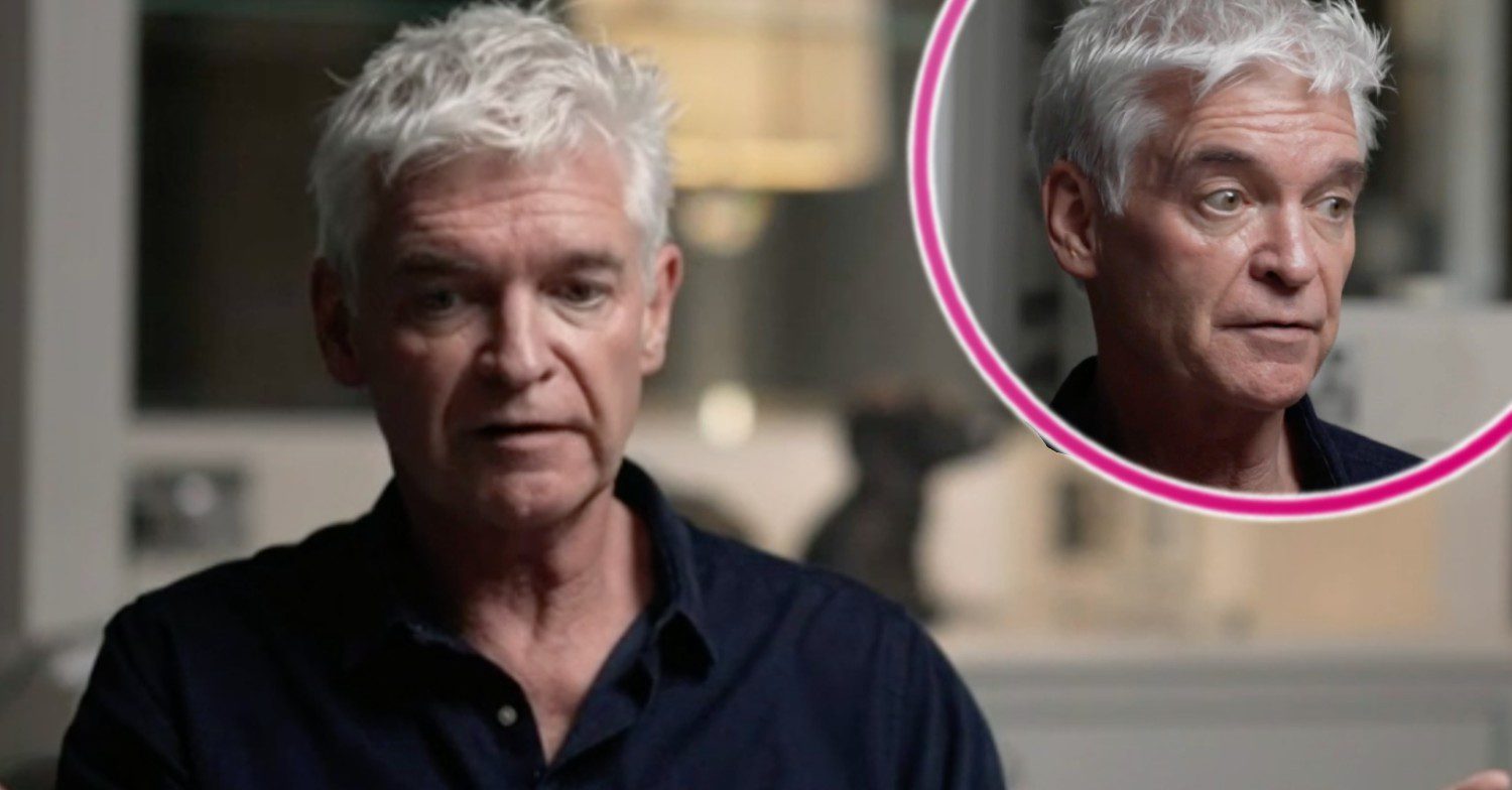 Phillip Schofield during BBC interview with Phillip in a bubble