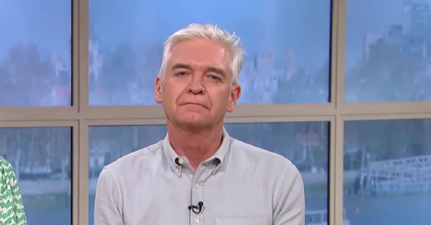 Phillip Schofield looking at the camera on This Morning