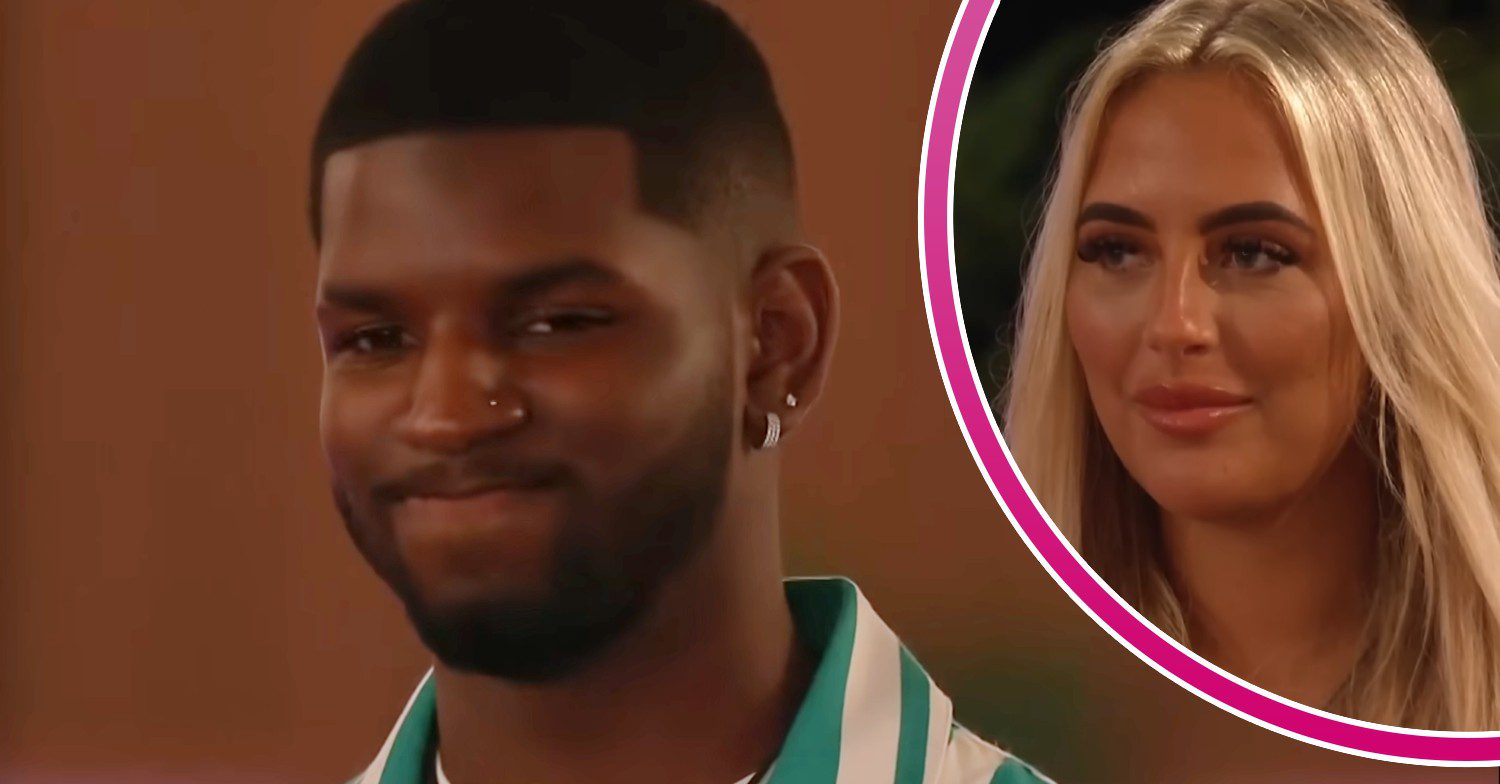 Andre and Jess frown in Love Island