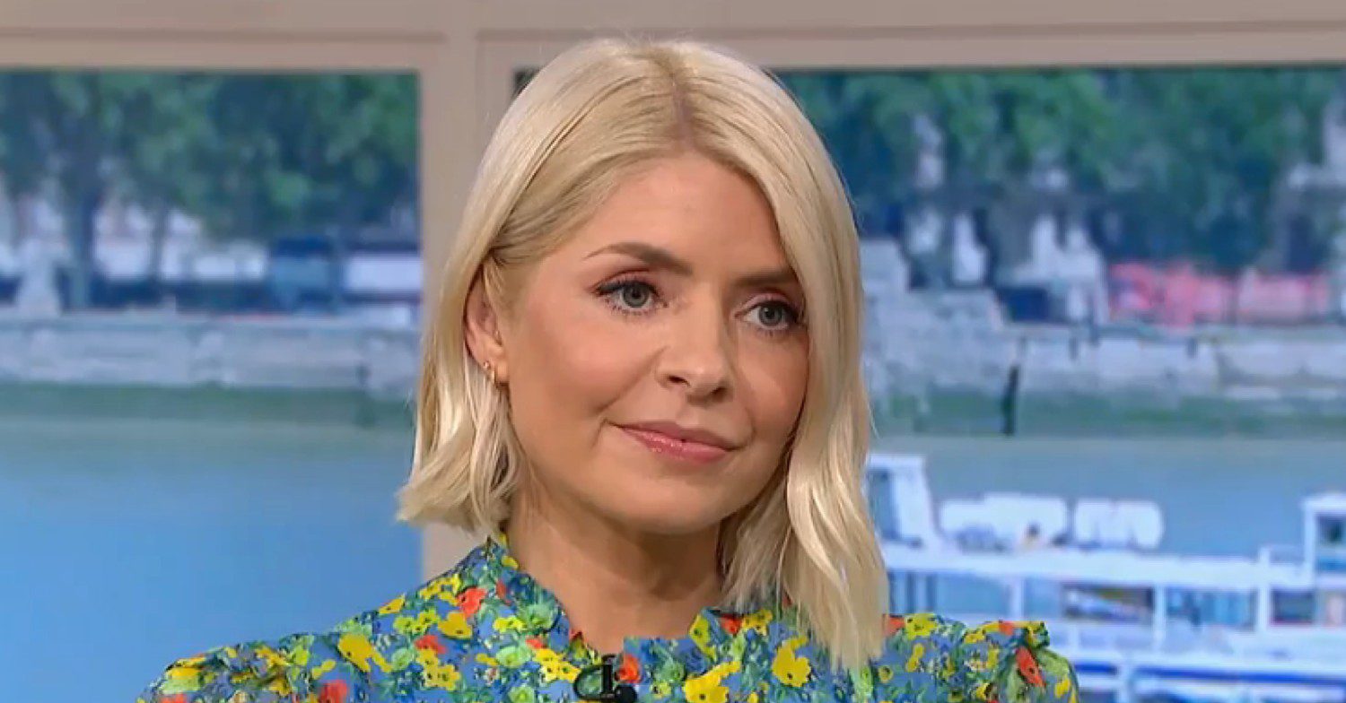Holly Willoughby looking unimpressed on This Morning