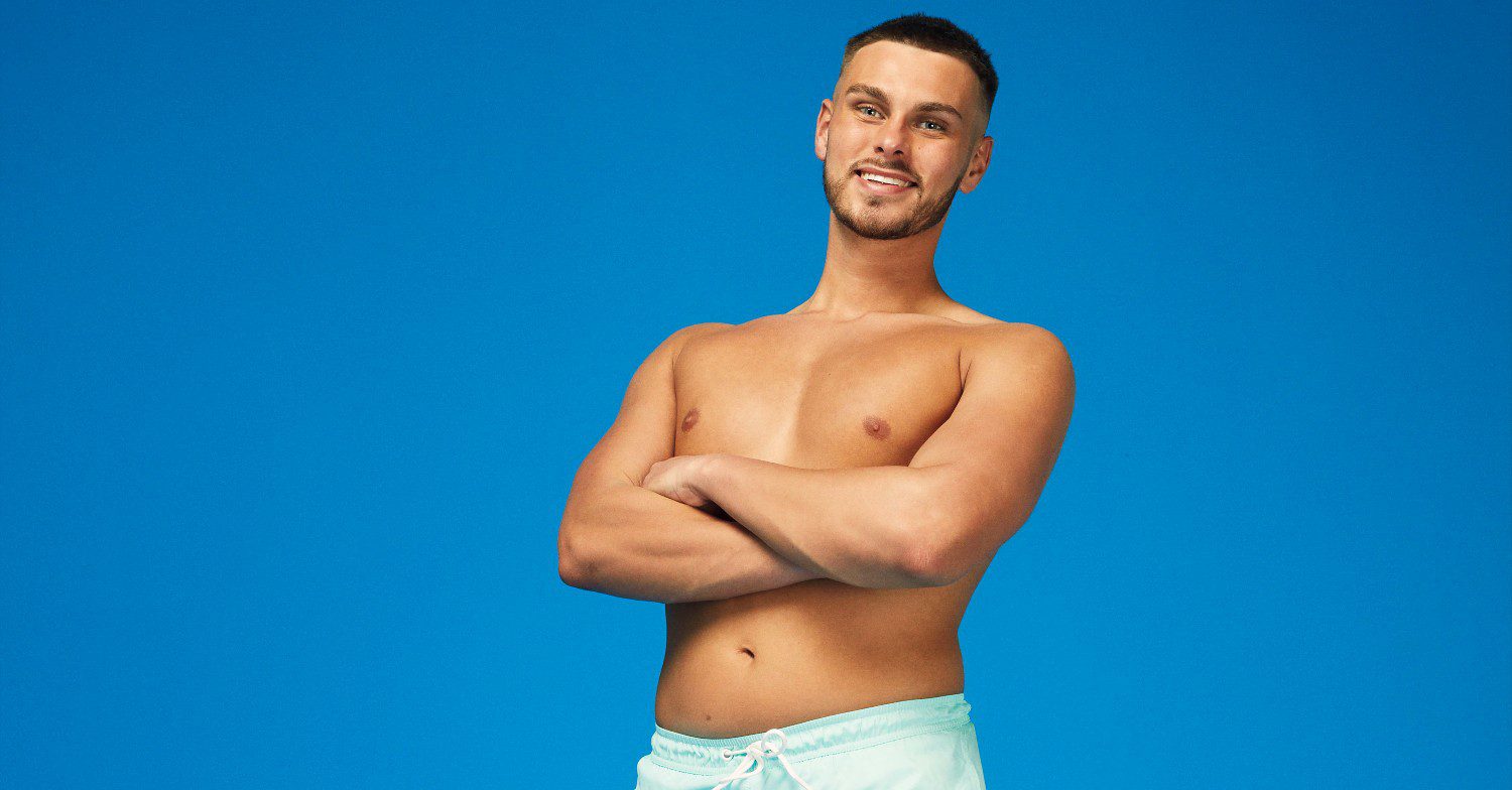 George poses on Love Island 2023