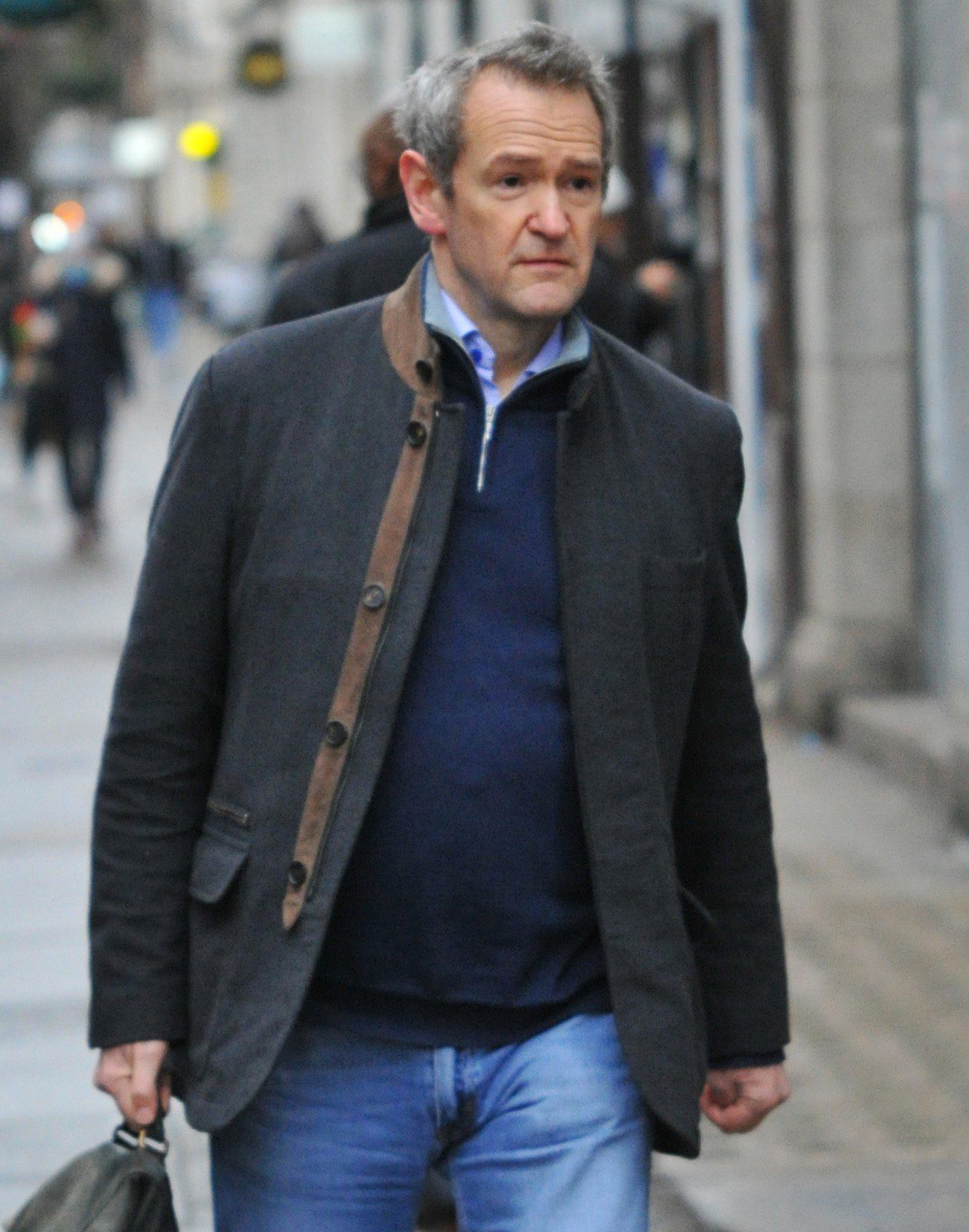 Alexander Armstrong walking outside BBC studios