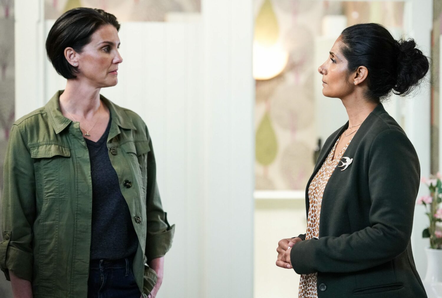 Suki and Eve talk on EastEnders
