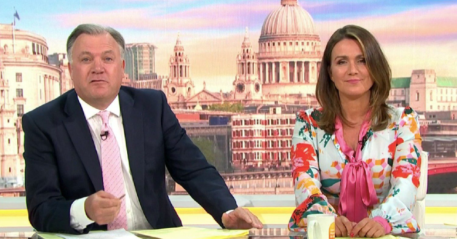 GMB today with hosts Susanna Reid and Ed Balls