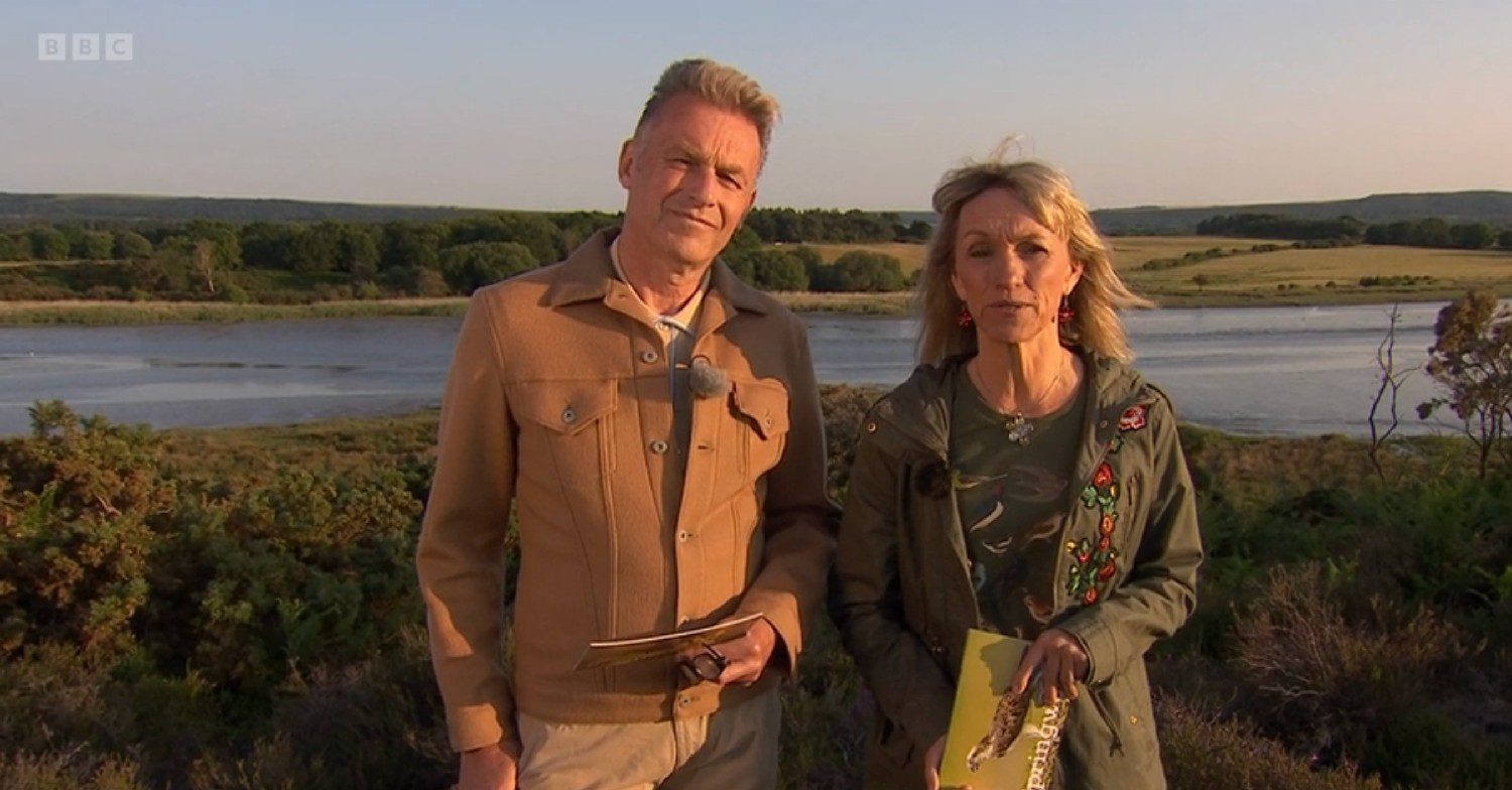Michaela Strachan and Chris Packham on Springwatch