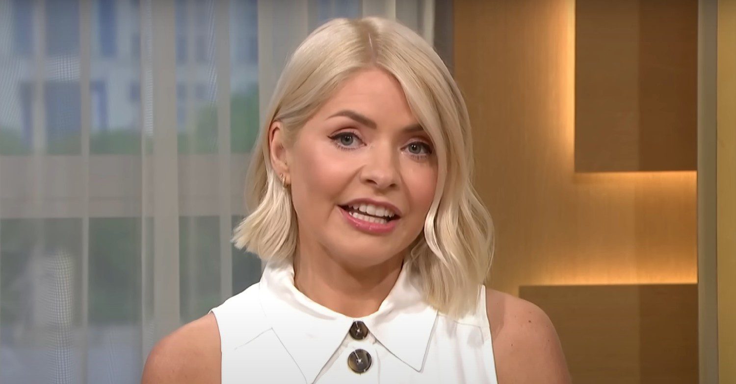 Holly Willoughby giving her speech on This Morning