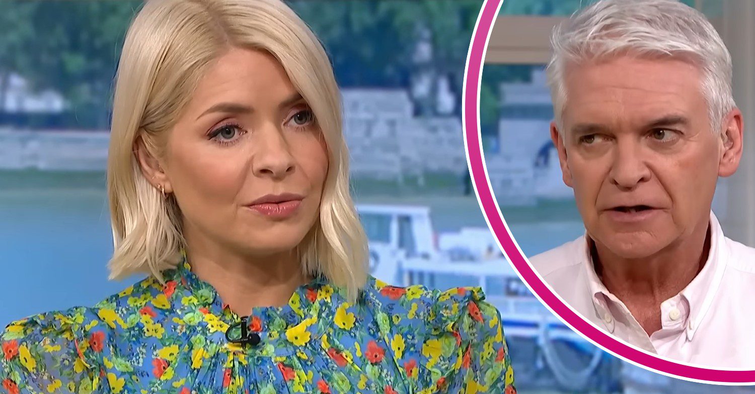Holly Willoughby and Phillip Schofield frown on This Morning