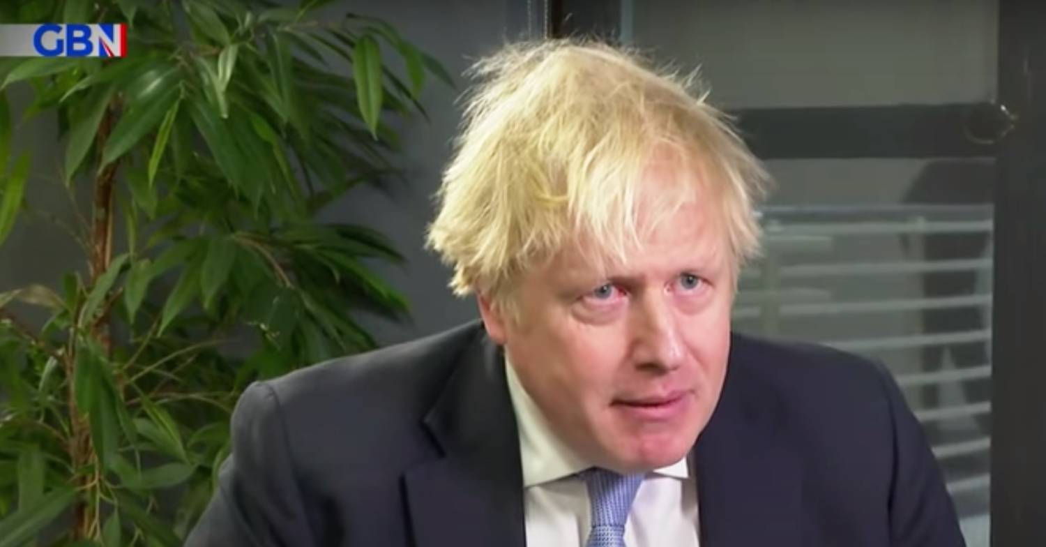 Boris Johnson looks confused